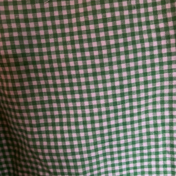 Polo by Ralph Lauren boys plaid shorts. Size 18. Green and white. - Picture 3 of 4